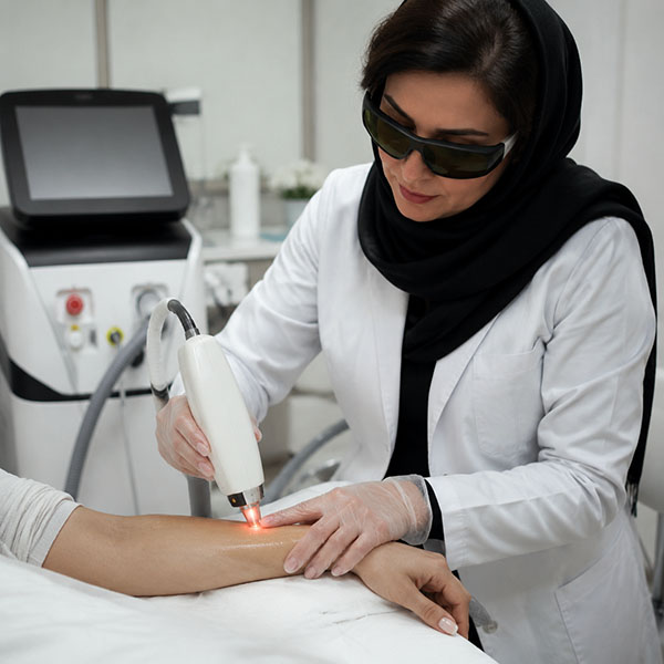 عملکرد لیزر دایود در پوستهای متوسط